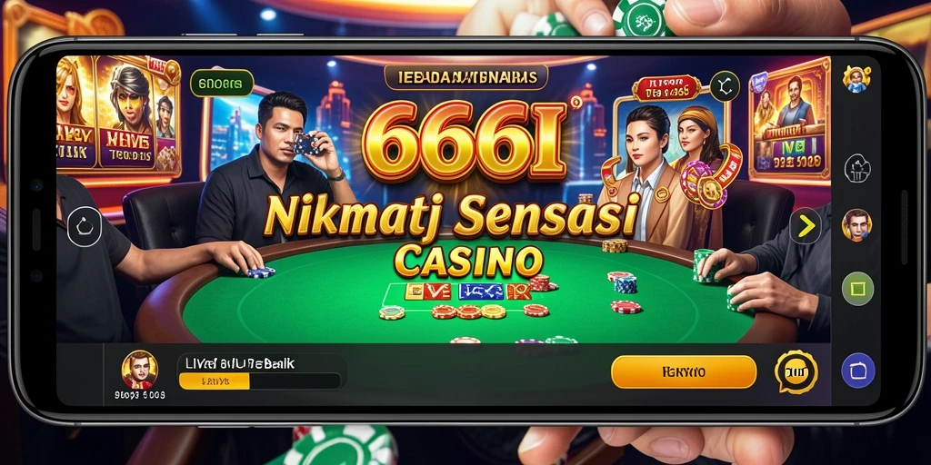 Tampilan gameplay Live Casino yang mengasyikkan di 666I.