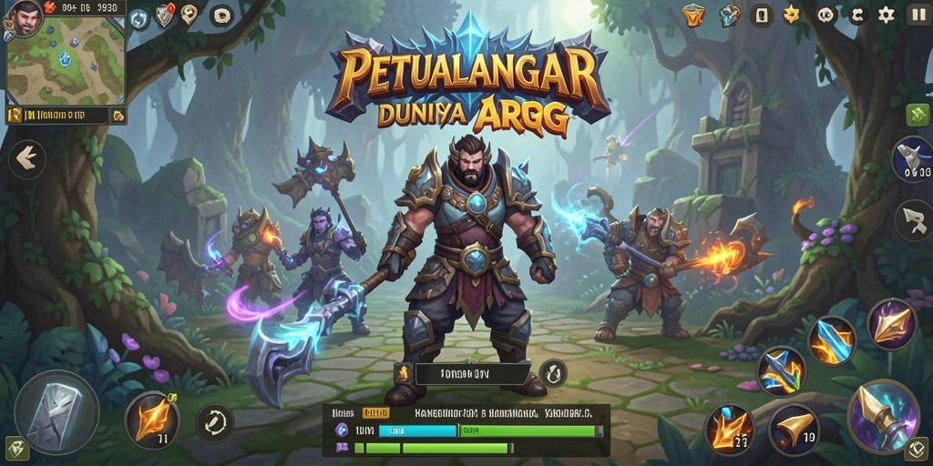 Screenshot gameplay 9939 menampilkan karakter bertarung dengan musuh yang menegangkan.