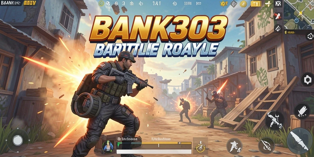 Tampilan gameplay epik BANK303 saat bermain Battle Royale.