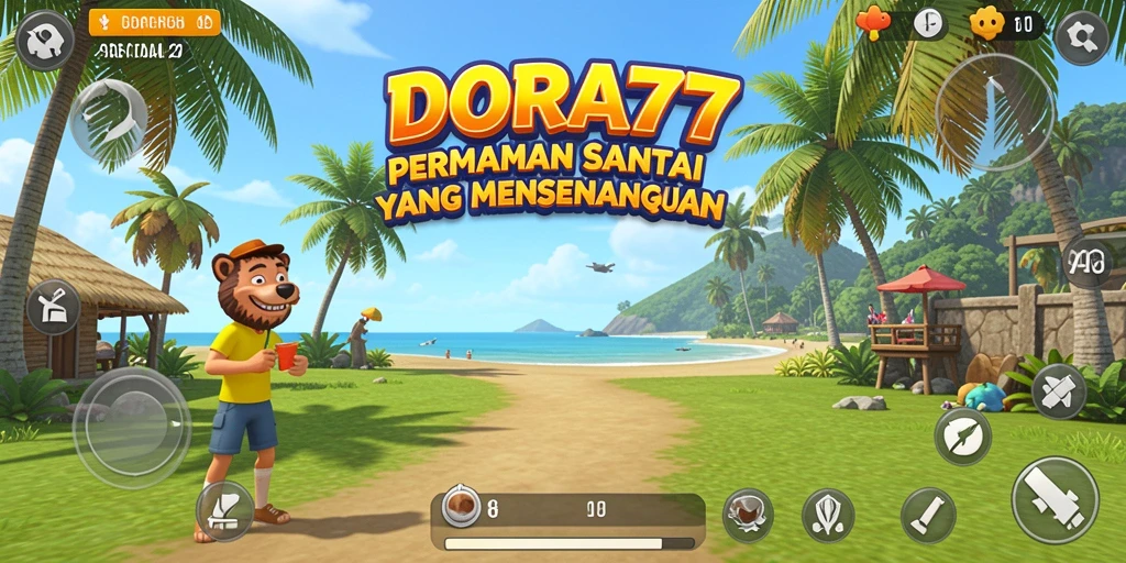 Menampilkan gameplay DORA77 yang ceria dan menyenangkan.