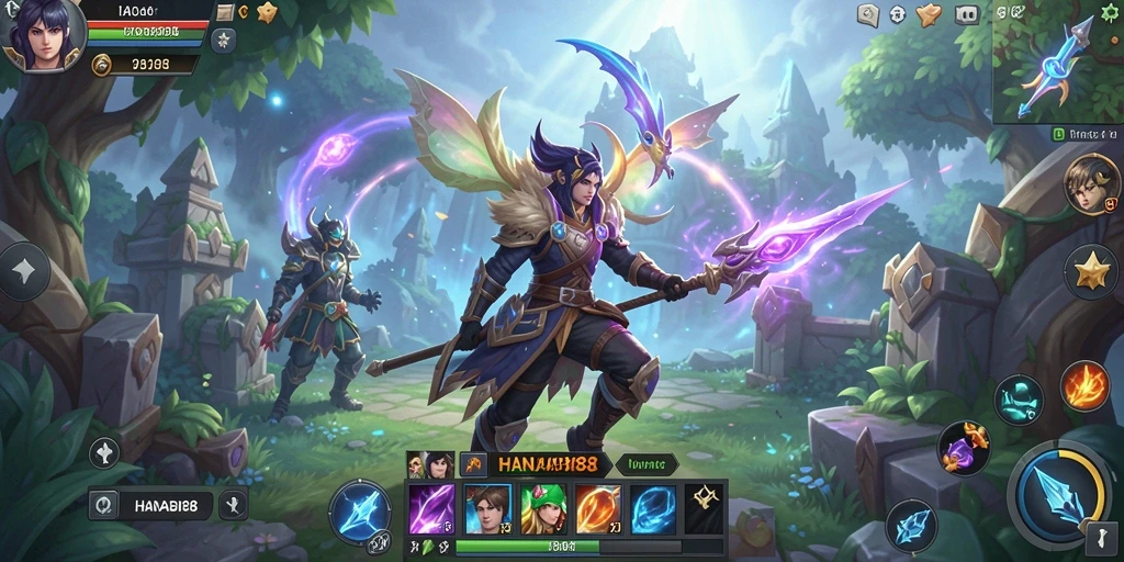 Tampilan menarik dari gameplay <strong>HANABI88</strong> dalam dunia MMORPG.