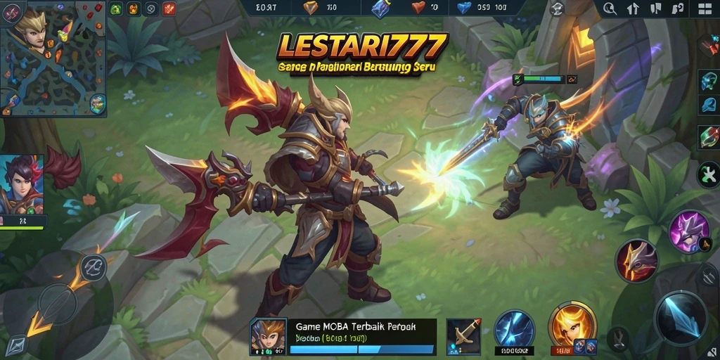 Screenshot gameplay LESTARI777 menampilkan pertarungan seru antar pemain.