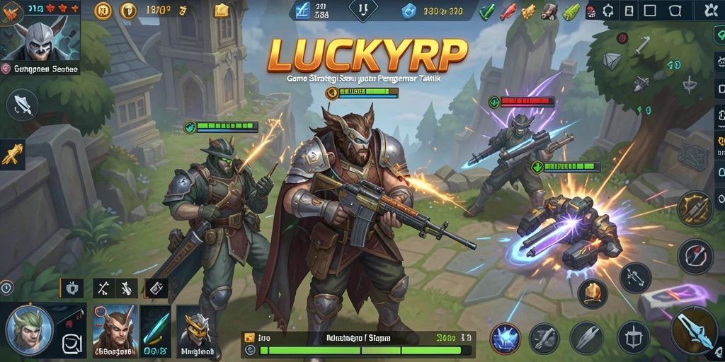 Tampilan gameplay menarik dari LUCKYRP menunjukkan strategi yang dinamis.