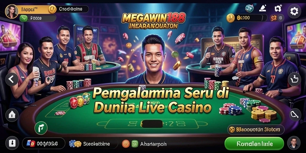 Tampilan gameplay seru di MEGAWIN188 Live Casino.