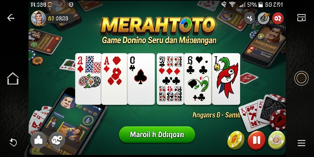 Tampilan gameplay MERAHTOTO yang seru dan interaktif.