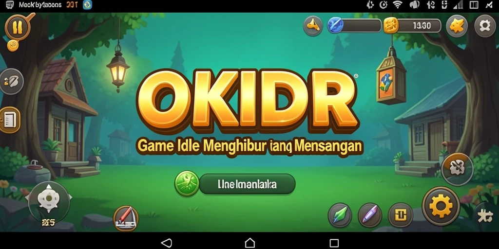 Tangkapan layar gameplay OKIDR menampilkan aksi Idle yang seru dan mengasyikkan.