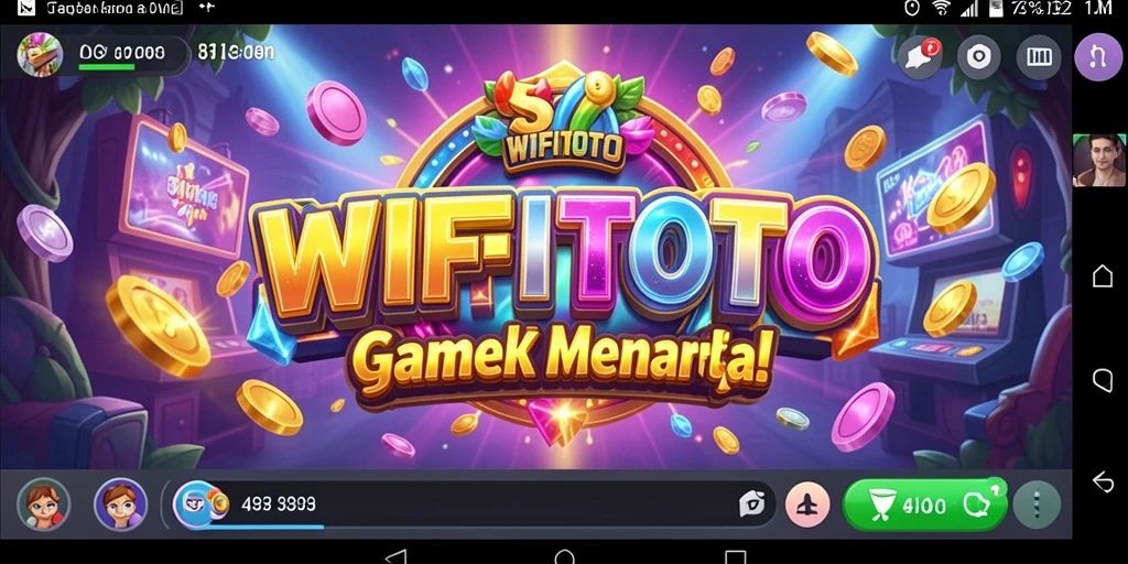 Tampilan gameplay menarik dari WIFITOTO yang memukau dan seru.
