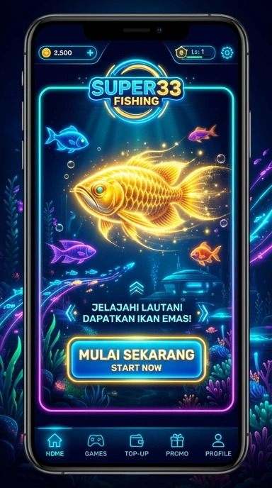 Antarmuka pengguna super33 yang mudah digunakan.